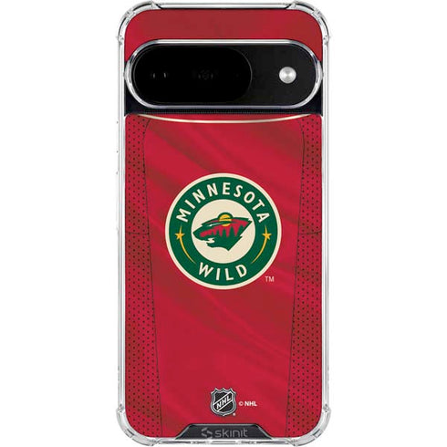 NHL Minnesota Wild Home Jersey Google Pixel 10 Clear Case